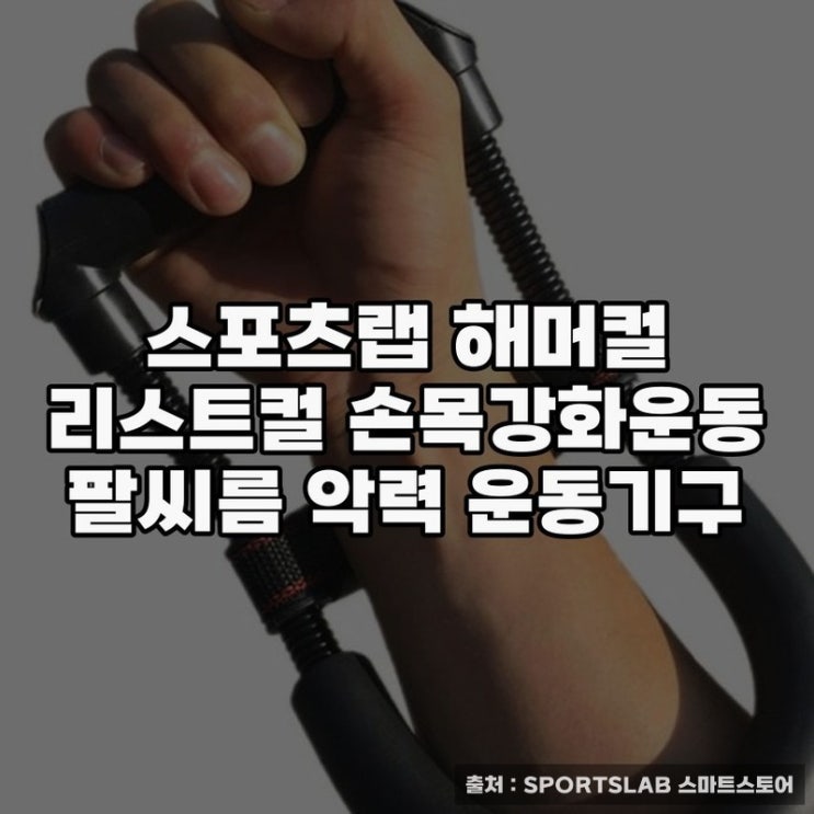  스포츠랩 해머컬 리스트컬 손목강화운동 효과보기