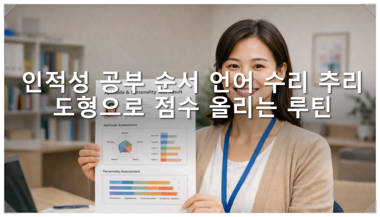  인적성 공부 순서 언어 수리 추리 도형으로 점수 올리는 루틴