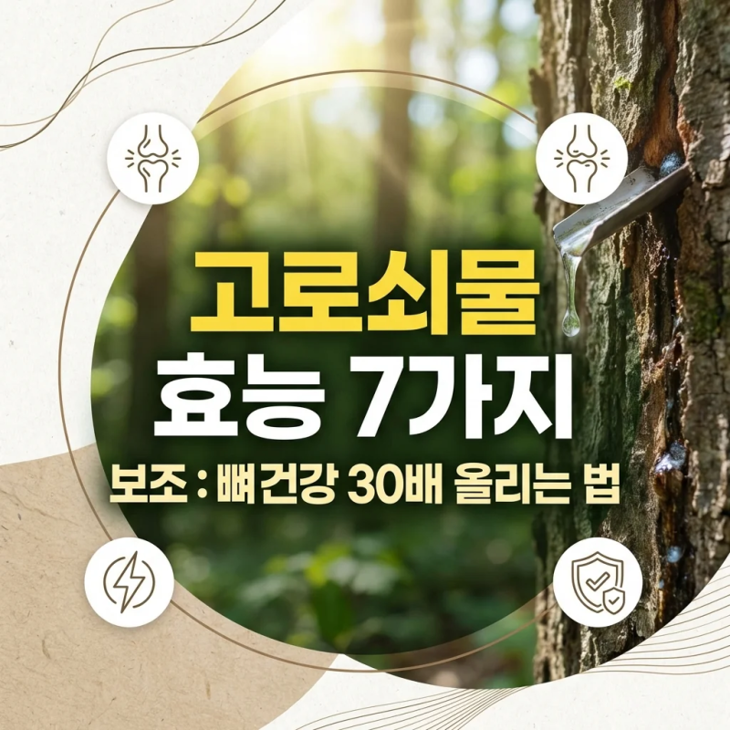고로쇠물 효능 7가지, 뼈에 좋은 천연 수액의 모든 것