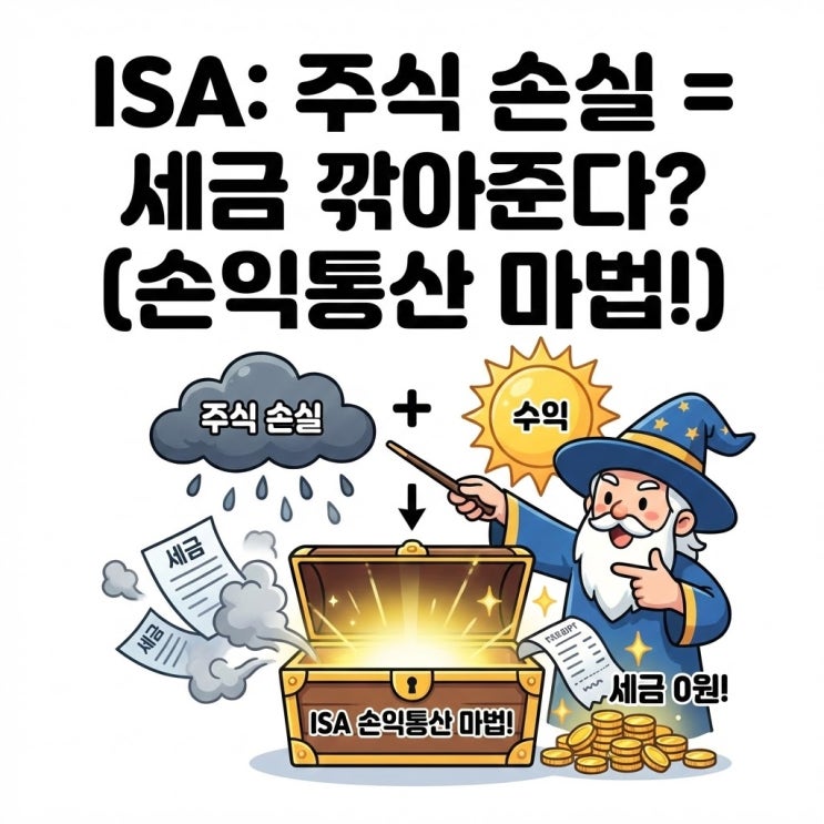  [2026년 최신] ISA 계좌 주식 손실, 세금 깎아준다고? '손익통산' 완벽 정리
