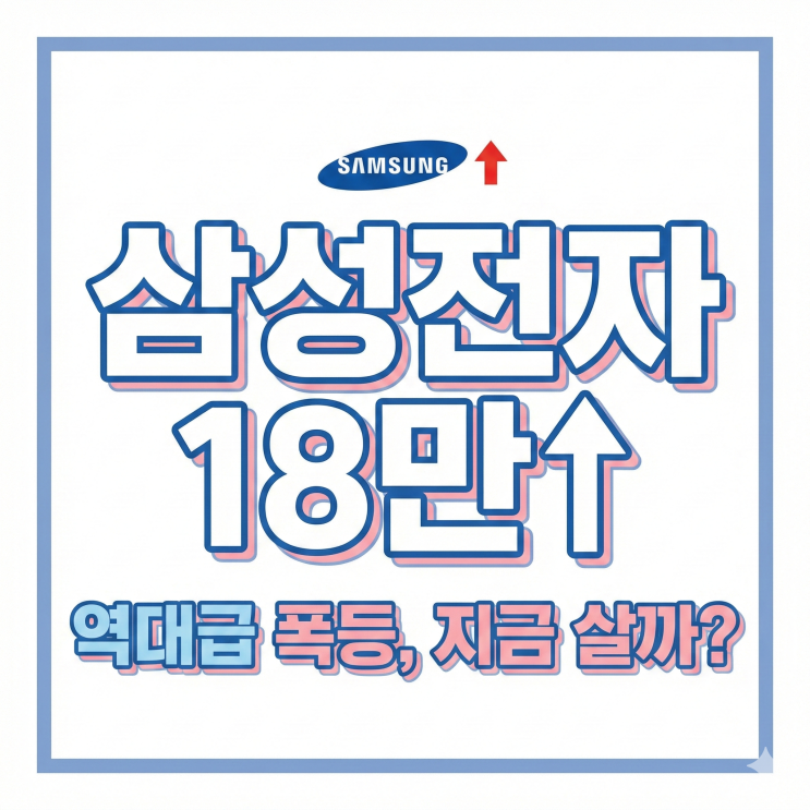  코스피 30% 폭등, 지금이라도 올라탈까? (삼성전자 HBM4)