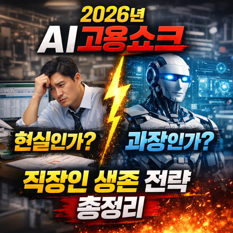  2026년 AI 고용 쇼크, 현실인가 과장인가? 직장인 생존 전략 총정리