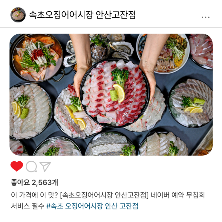  이 가격에 이 맛? [속초오징어어시장 안산고잔점] 네이버 예약 무침회 서비스 필수