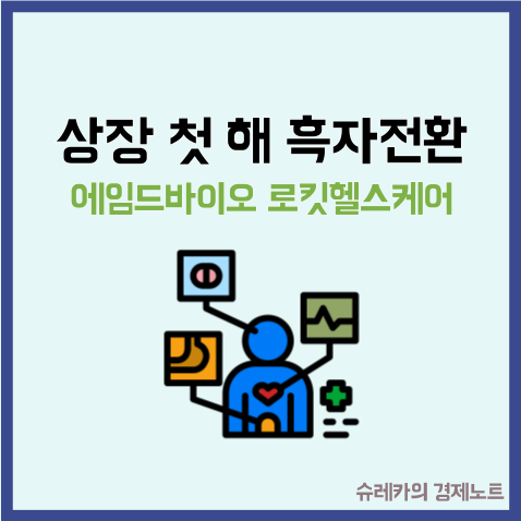  상장 첫 해 흑자 전환 바이오주 에임드바이오 로킷헬스케어