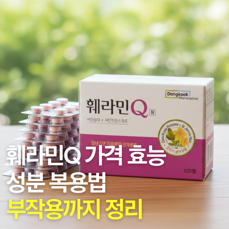 훼라민Q 가격 효능 성분 복용법 부작용까지 정리