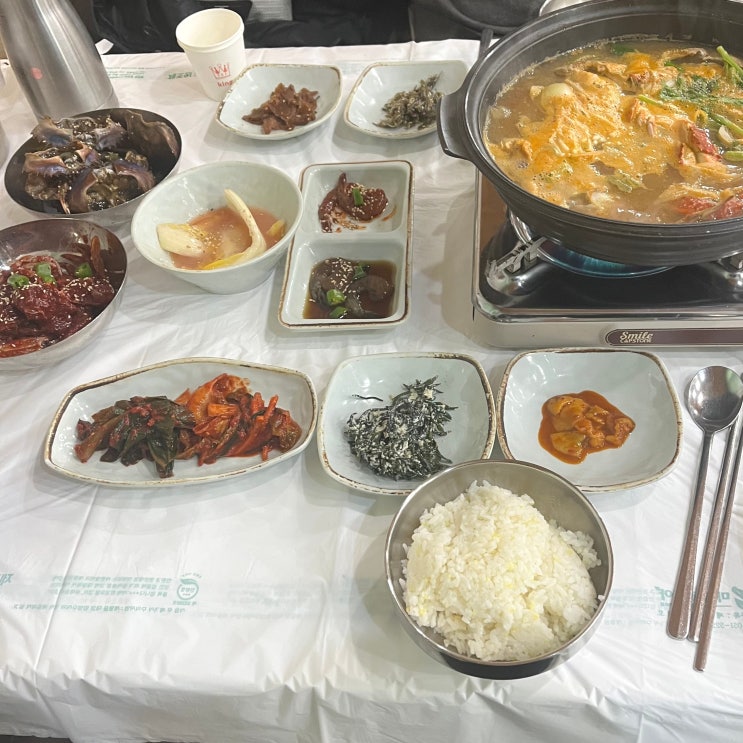  [여수 맛집] 반려동물동반 게장 맛집 명동게장 일반해물탕+돌게장 정식