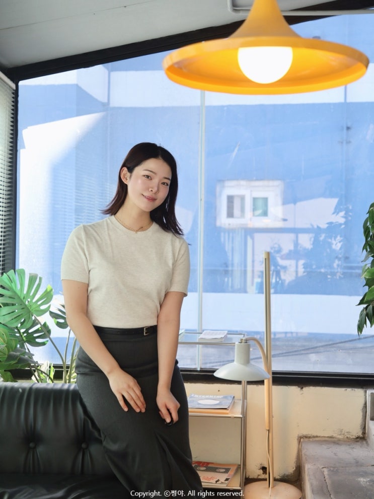  여자 가디건 브랜드 210에디트 반팔이너 니트 가디건 코디
