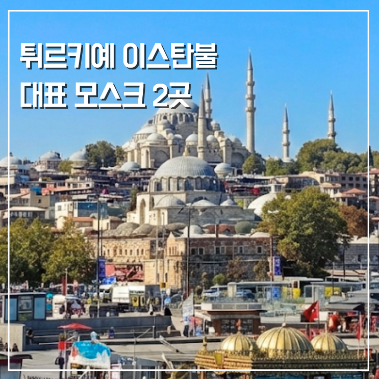  튀르키예 터키 자유여행 필수 코스 이스탄불 대표 모스크 2곳