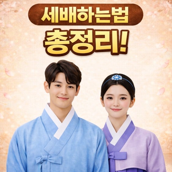 세배하는법 세배 손위치 여자 남자 세배하는 방법