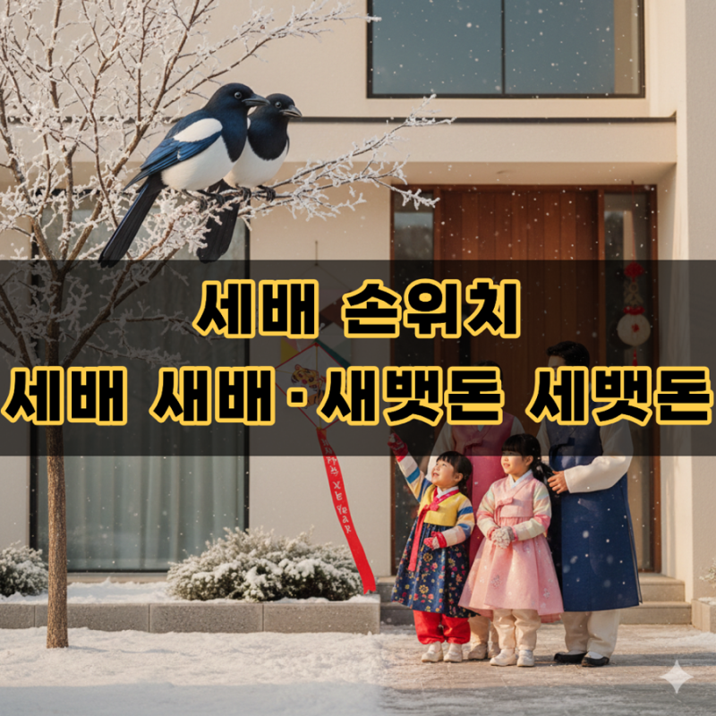 2026 설날 완벽 가이드: 세배하는법과 세배 손위치, 헷갈리는 세배 새배·새뱃돈 세뱃돈 맞춤....
