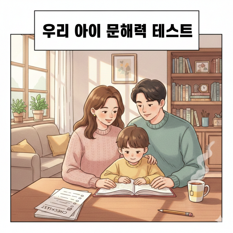  우리 아이 문해력 테스트 집에서 직접 해보기