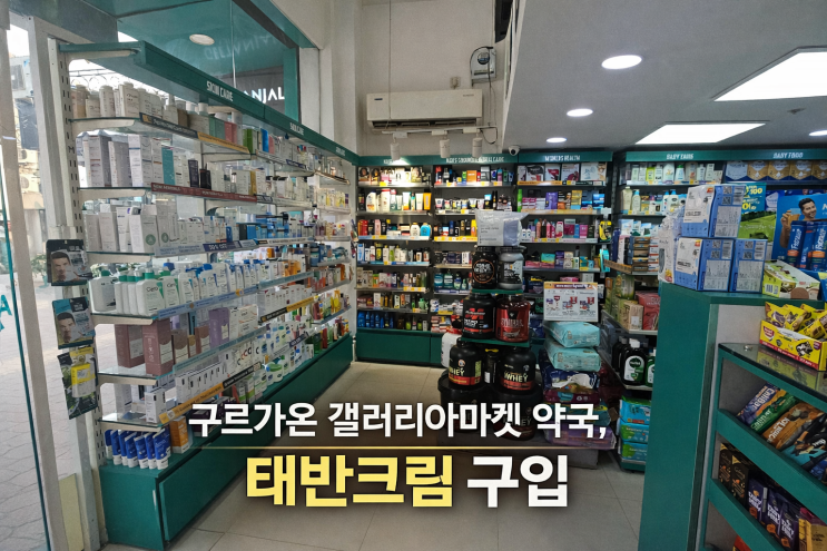  인도 구르가온 갤러리아마켓 아폴로 약국  태반크림 구입후기
