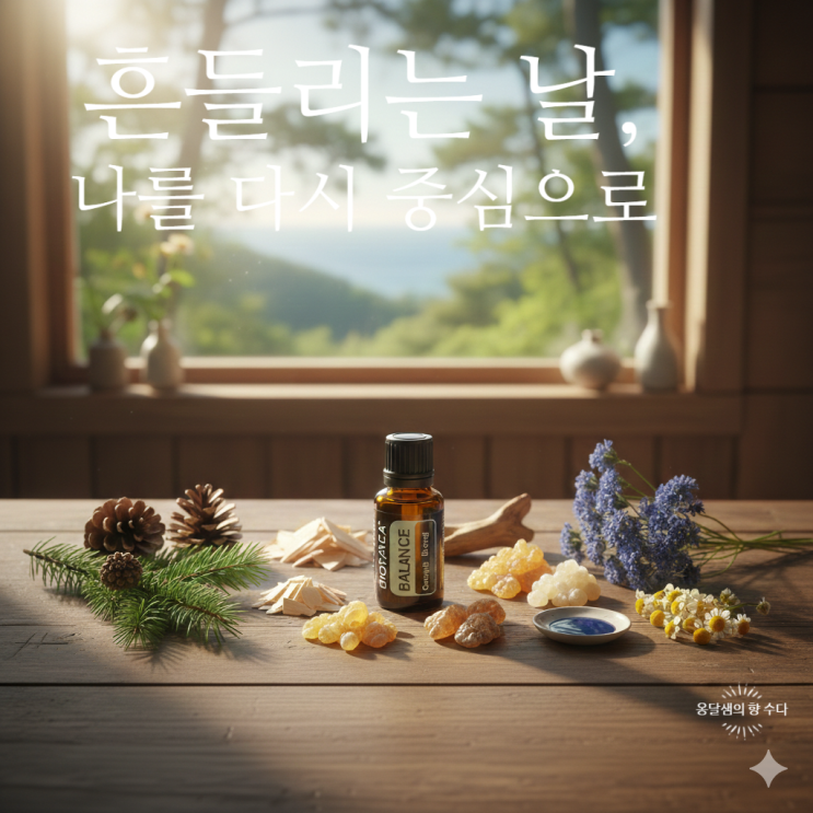  흔들리는 순간, 나를 다시 중심으로｜도테라 밸런스 감정 오일 이야기