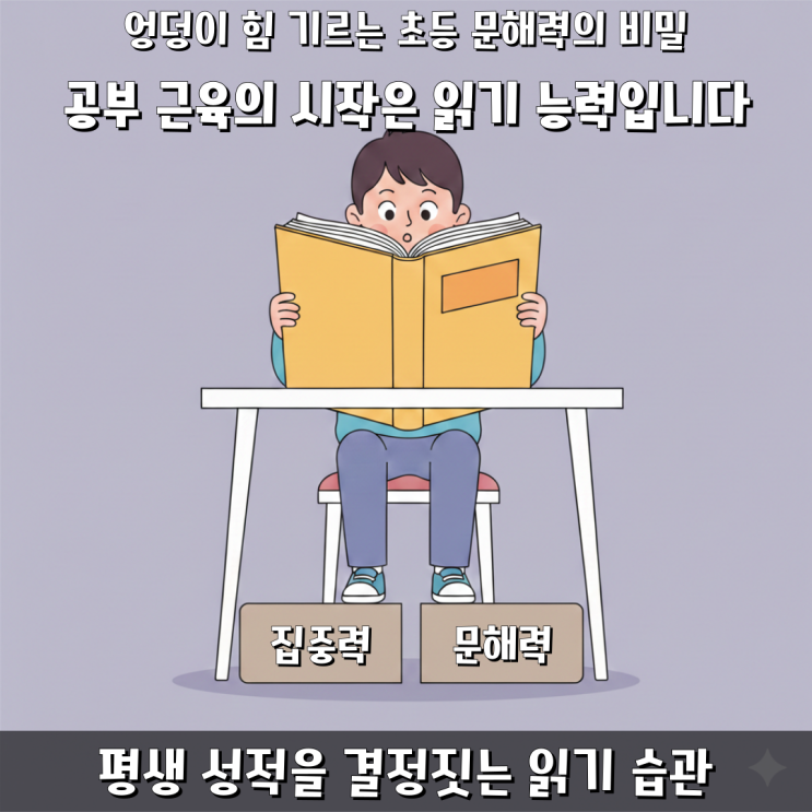  엉덩이 힘 기르는 초등 문해력의 비밀