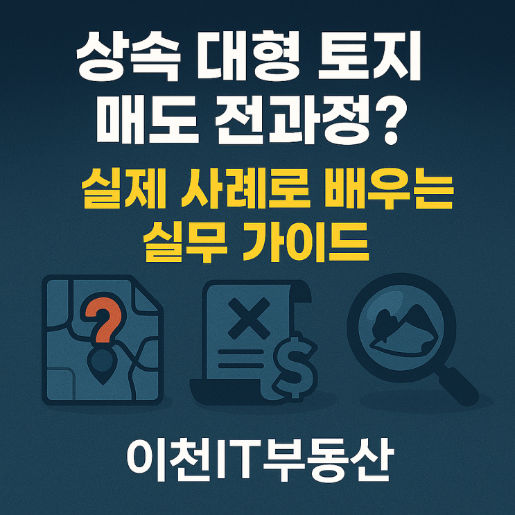  상속받은 대형 토지, 이렇게 팔렸습니다! 실무 노하우 전격 공개
