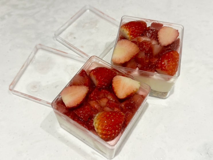  파리크라상 딸기 미니케이크 디저트 맛평가