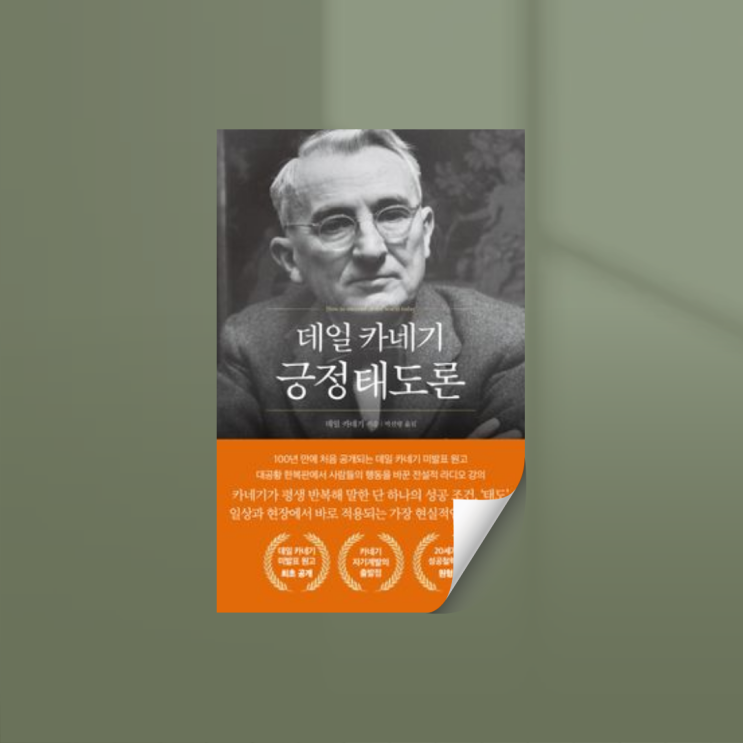  데일 카네기 긍정태도론 책 후기