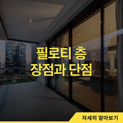  필로티층 장점과 단점