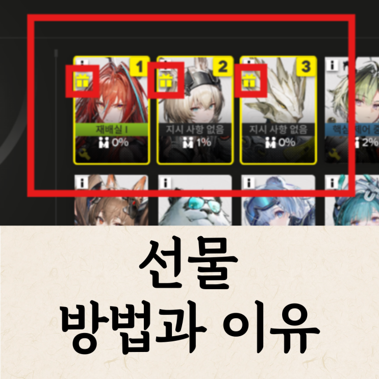 명일방주 엔드필드 선물 주고받는 방법과 이유 (신뢰도)