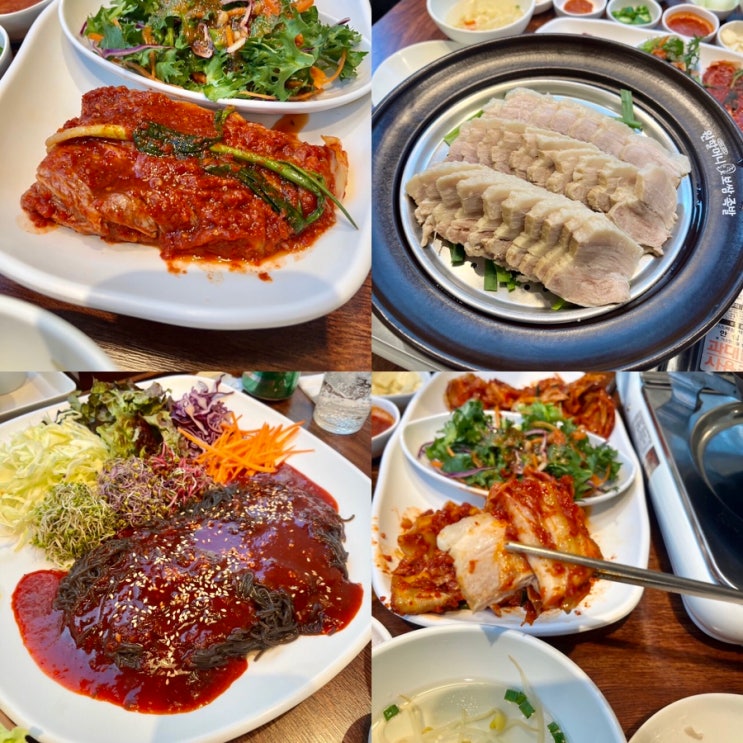  원할머니 실비김치 보쌈 후기 인천 송도 맛집