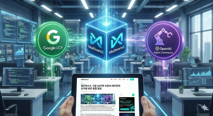  멀티버스X, 구글과 오픈AI 표준 통합으로 AI 에이전트 경제를 열다