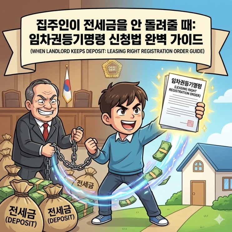  2026 집주인이 전세금 안 돌려줄 때 대처법: 임차권등기명령 신청 조건 및 서류 총정리