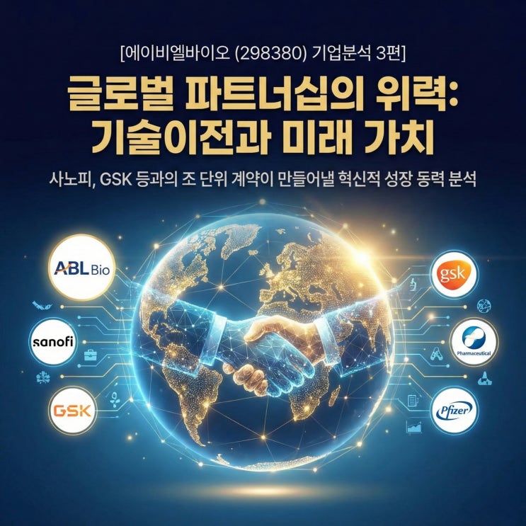  [에이비엘바이오 (298380) 기업분석 3편]: 글로벌 파트너십의 위력, 기술이전과 미래 가치
