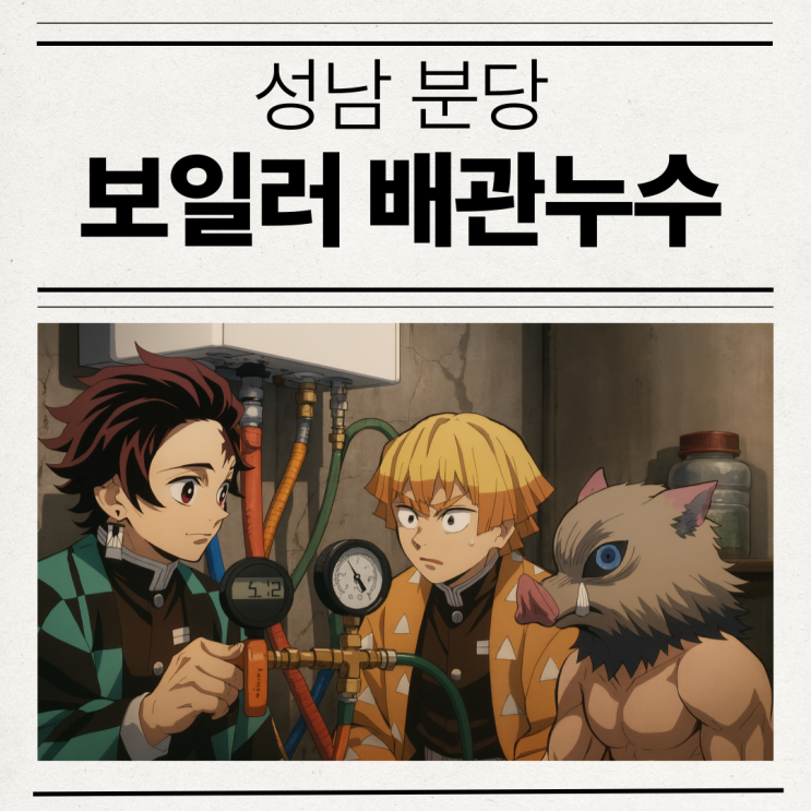  분당 보일러 누수 분당 정자동 다세대 주책 바닥 물샘 공사