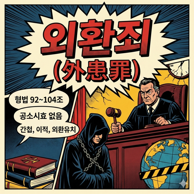  외환죄 뜻 정리: 형법 ‘외환의 죄(92~104조)’ 요건·처벌·공소시효
