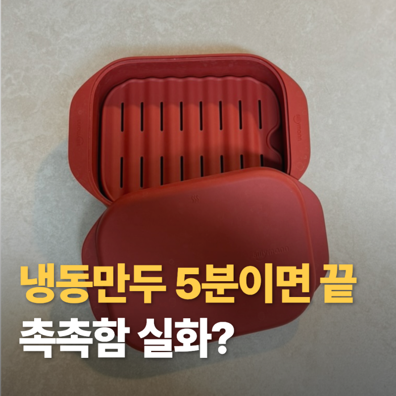 실리만 찜기 만두 촉촉하게 찌는법! 전자레인지 5분이면 순삭 완료