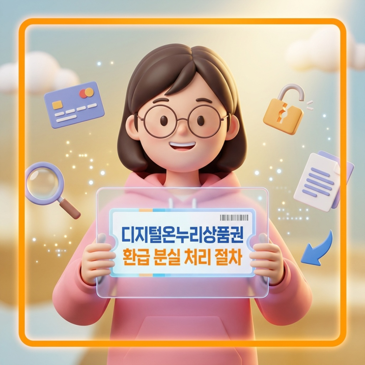  디지털온누리상품권 환급 분실 처리 절차