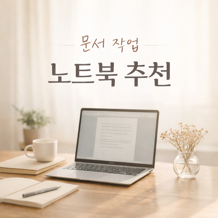  문서 작업 노트북 추천 딱 하나만 고른다면?