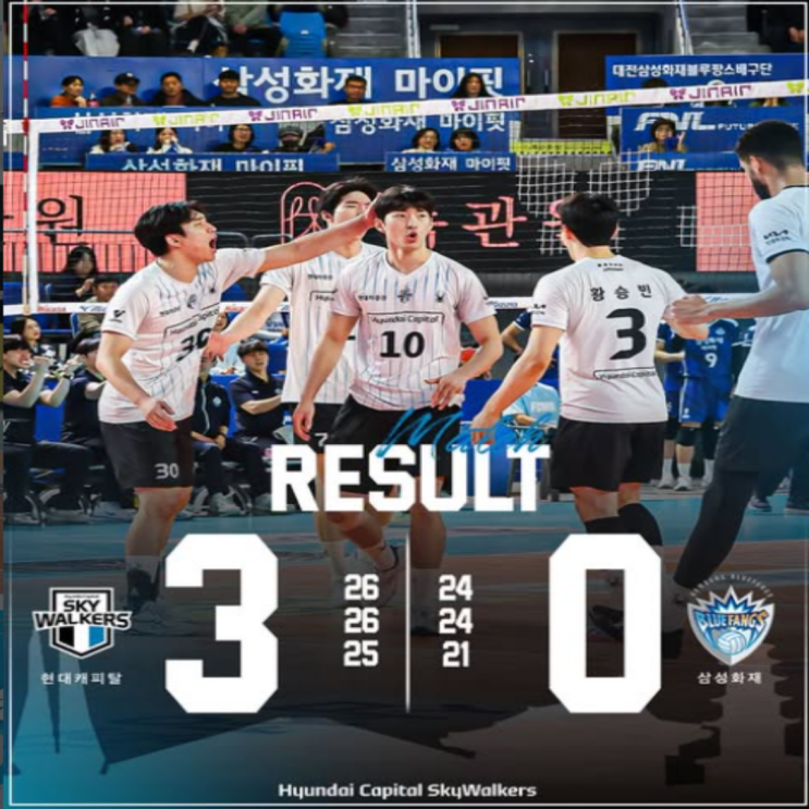현대캐피탈 V클래식매치 12연승!! 삼성의 경기력이 거셌지만 이기는 게 강팀이 저력!! 바야르사이한과 김진영의 중앙활약이 돋보였고, 시우타임의 여전했다!! 다만 신호진은 어쩌나..