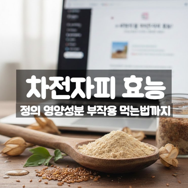  차전자피 효능 부작용 먹는법 – 변비에 진짜 효과 있을까?