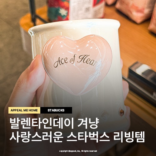  2월 발렌타인데이를 겨냥한 스타벅스 사랑의 텀블러 머그 리빙템 모음집