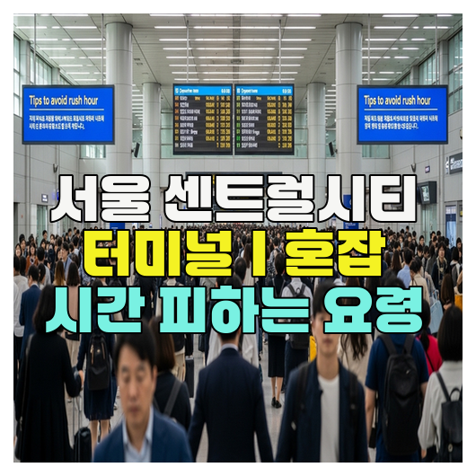  서울 센트럴시티 터미널｜혼잡 시간 피하는 요령