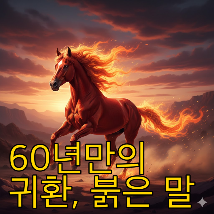  2026년 병오년, 60년 만에 돌아온 '붉은 말'이 몰고 올 변화
