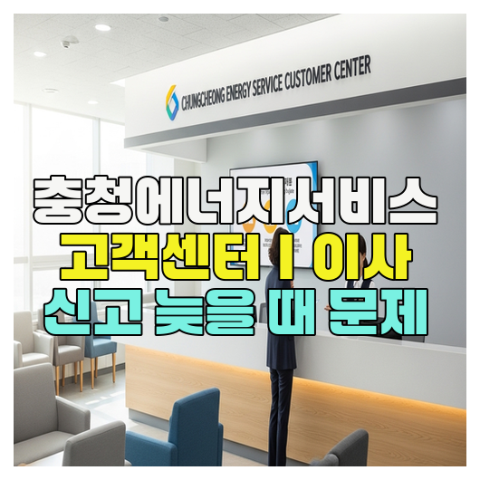  충청에너지서비스 고객센터｜이사 신고 늦을 때 문제