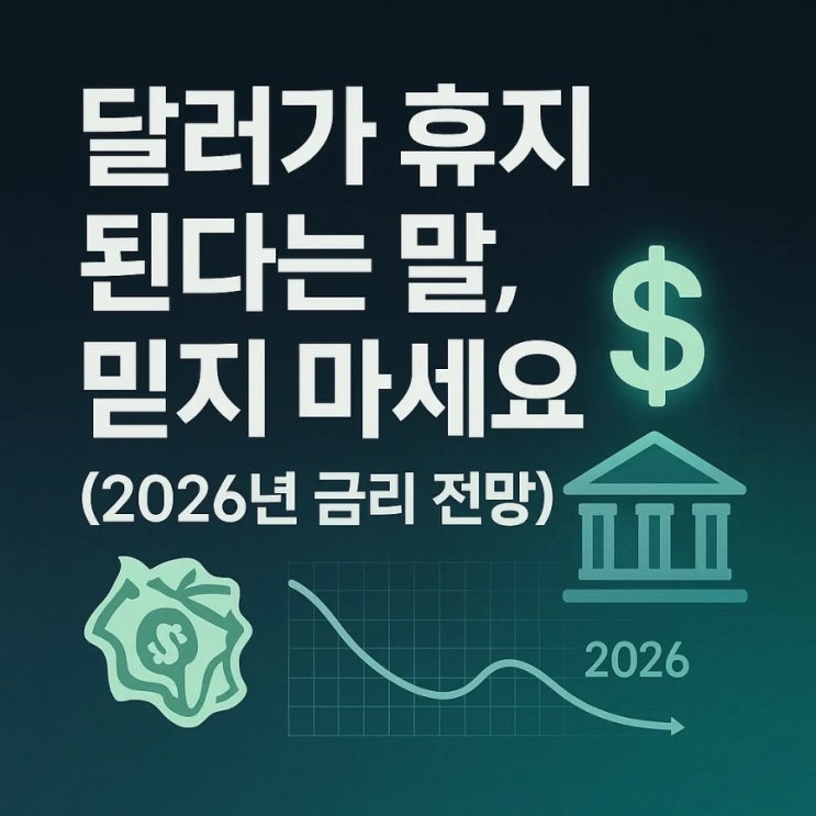  달러가 휴지 된다는 말, 믿지 마세요 (2026년 금리 전망)