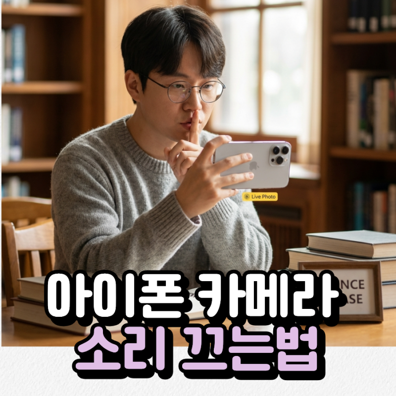 아이폰 카메라 소리 끄기 셔터음 무음 설정 및 라이브 포토 꿀팁