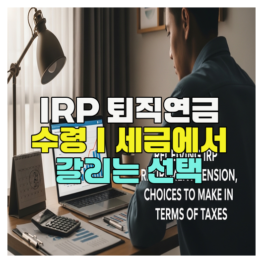  IRP 퇴직연금 수령｜세금에서 갈리는 선택