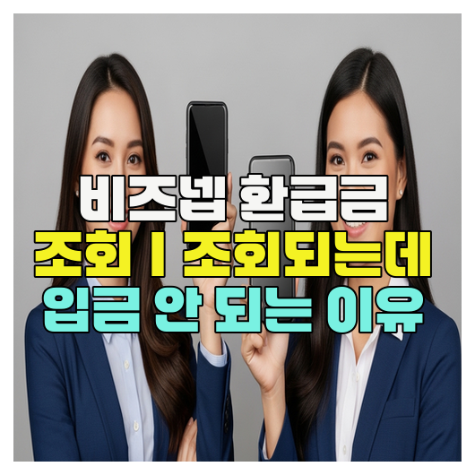  비즈넵 환급금 조회｜조회되는데 입금 안 되는 이유