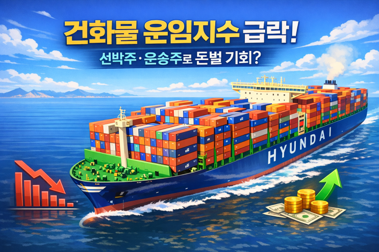  건화물 운임지수 급락, 관련 선박주·운송주로 돈벌 기회? 투자법 5가지