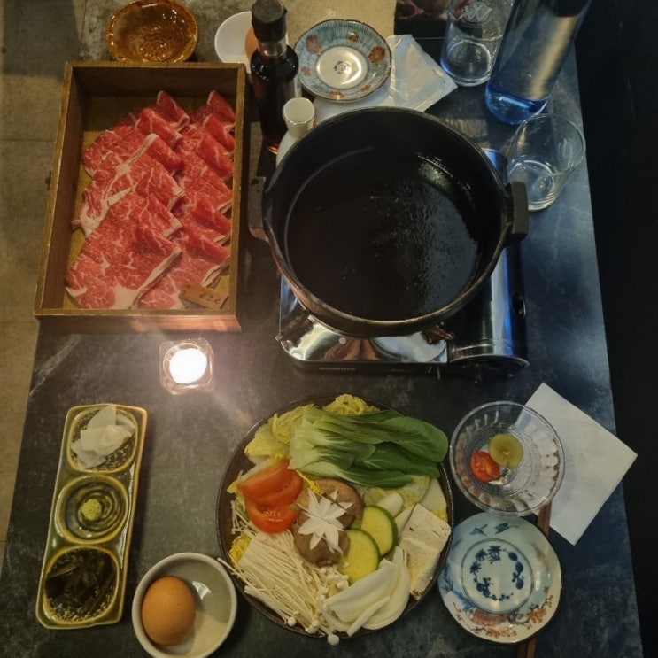  노원 분위기 술집 당케 살치살 스키야키