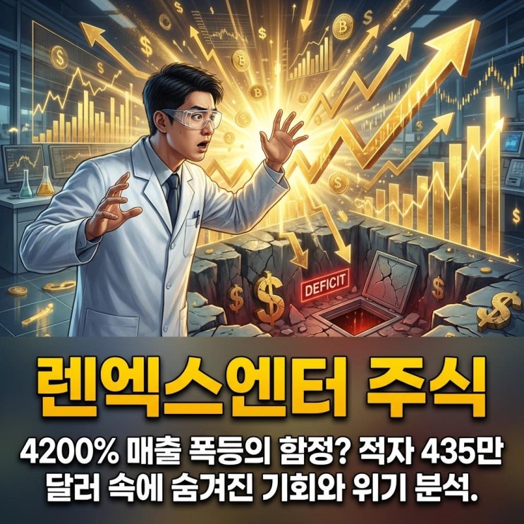  렌엑스엔터(RENX) 주식 4200% 매출 폭등의 함정? 왜 올랐다 떨어졌나