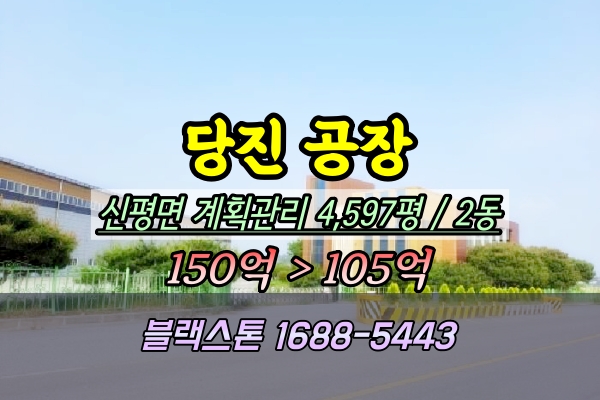  당진시공장 경매 5천평 신평면 섬유발수가공 2025타경51218