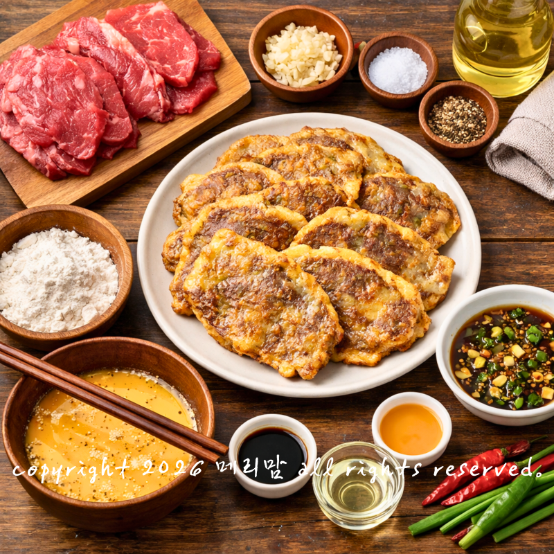 육전 만드는법 밑간 레시피, 육전 소스 총정리 실패 없이 부드럽게 굽는 황금비율