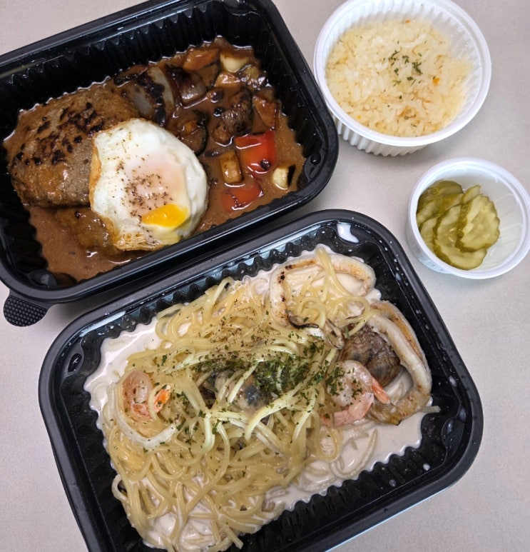  내포신도시 롤링파스타 함박스테이크 충남도청 배달 맛집
