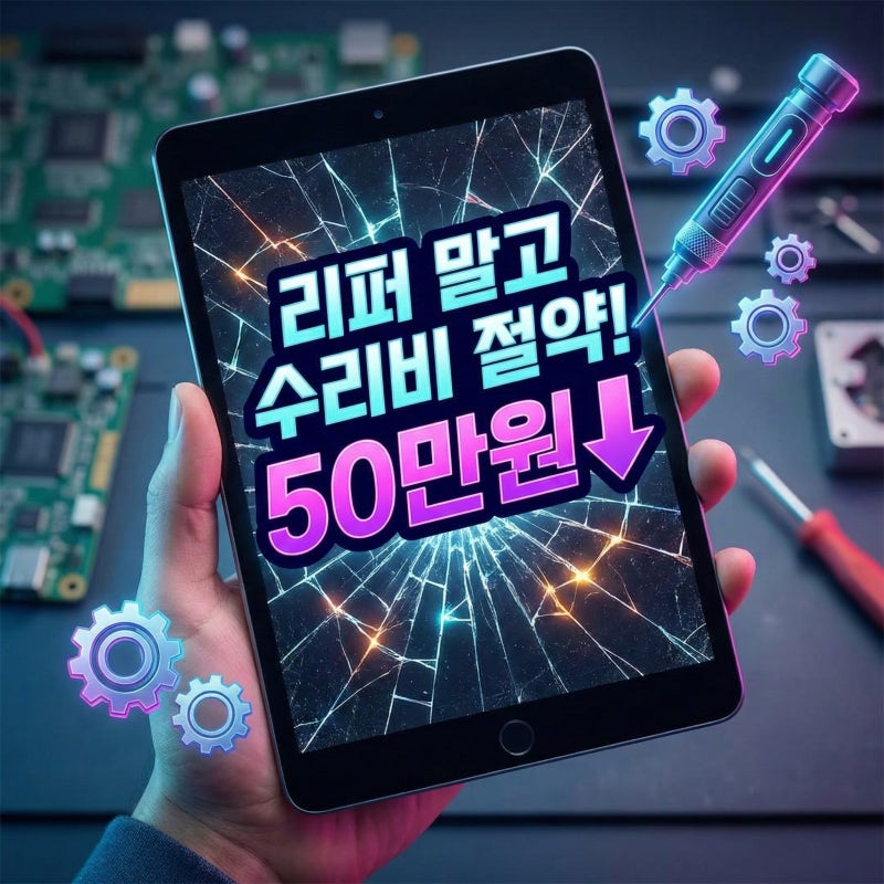 아이패드 액정 파손 시 리퍼 받지 마세요: 엔지니어가 공개하는 수리비 50만 원 절약 루트