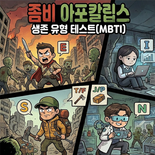  [심리테스트] 좀비 아포칼립스 생존 유형 테스트! 나의 MBTI 등급은?